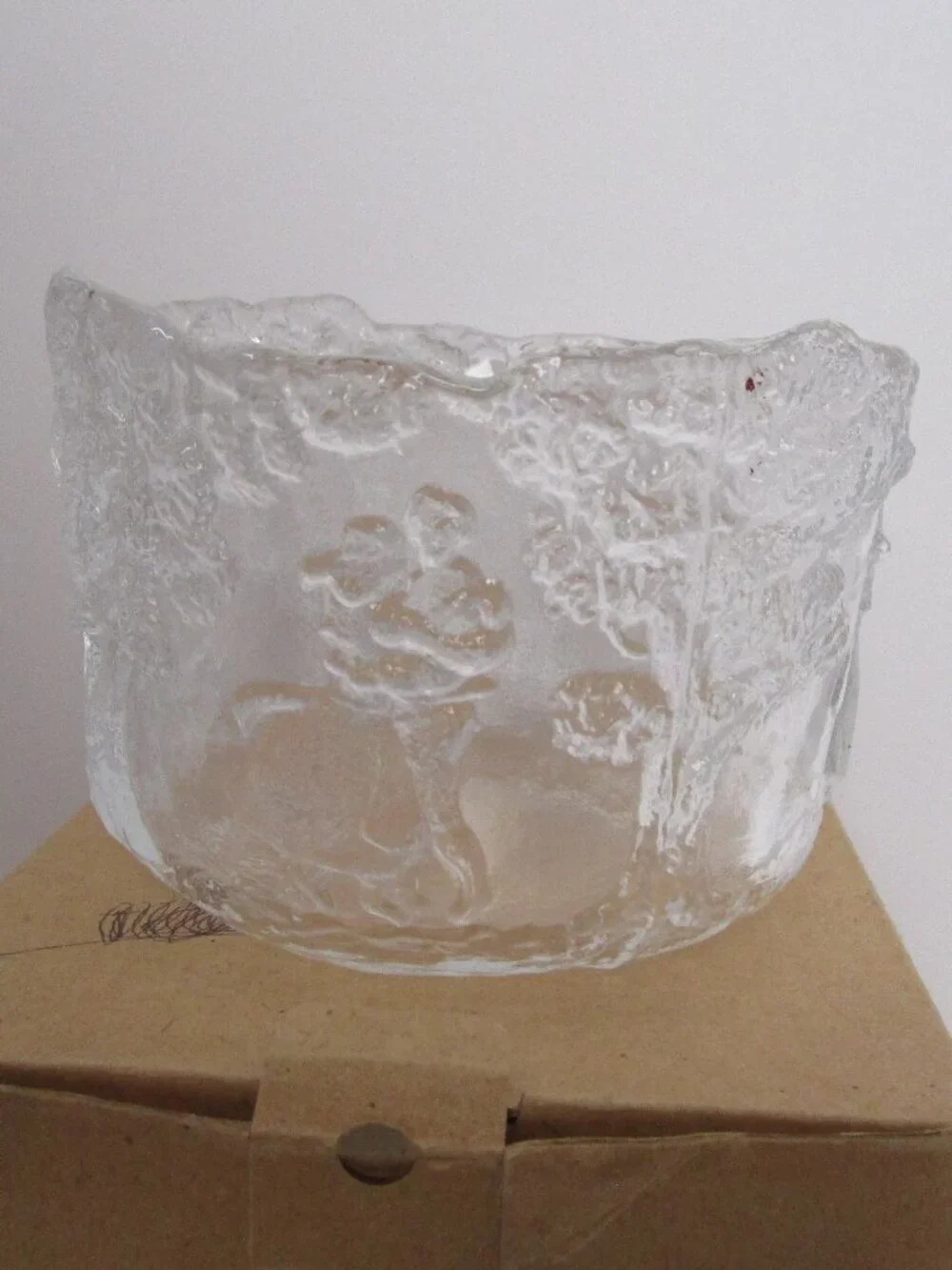 Kosta Boda molded crystal bowl
